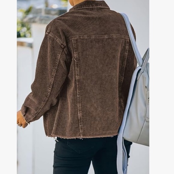 Dokotoo Amazon Dark Brown Corduroy Jacket, NWOT - Picture 3 of 7